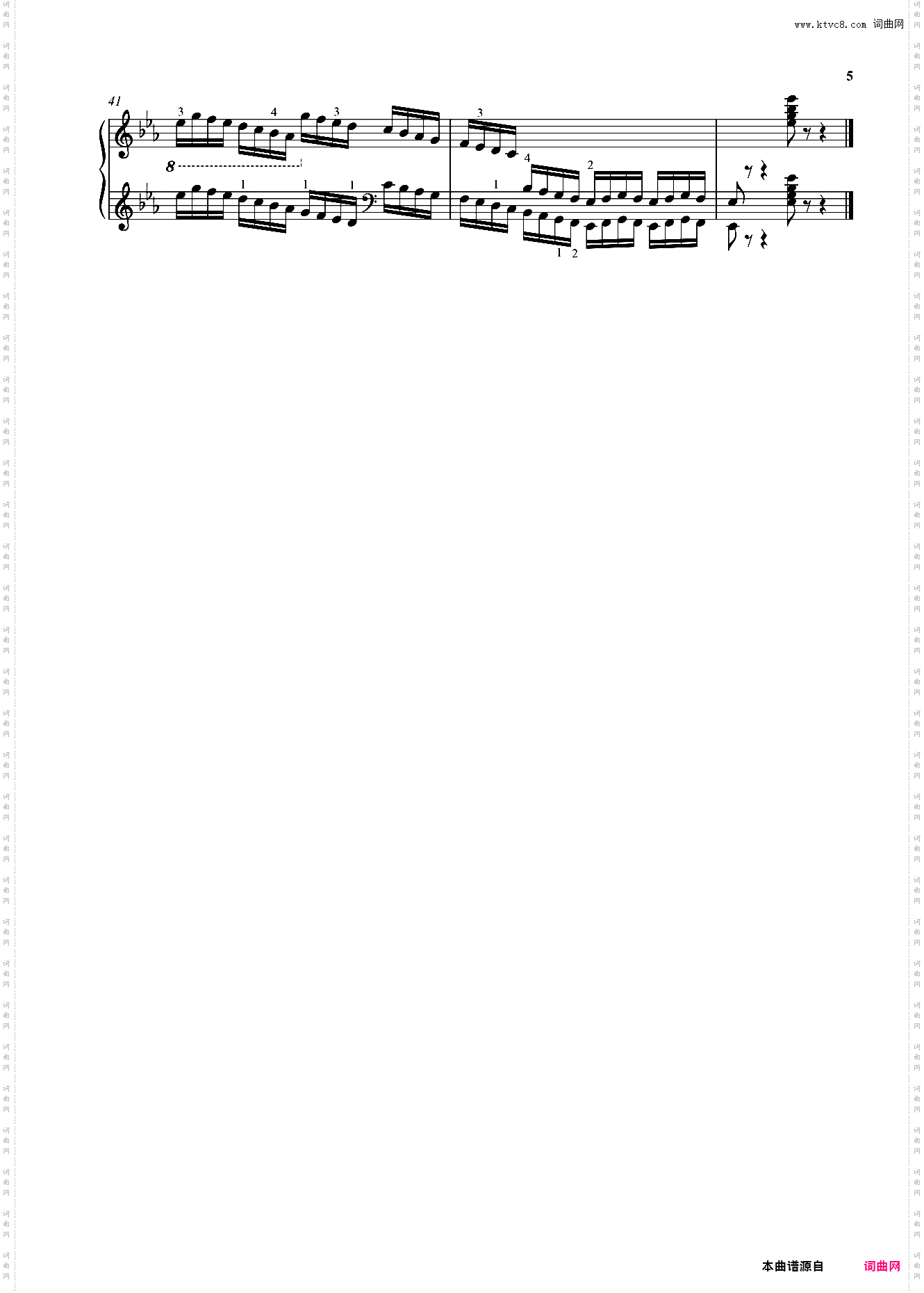 车尔尼299，No25