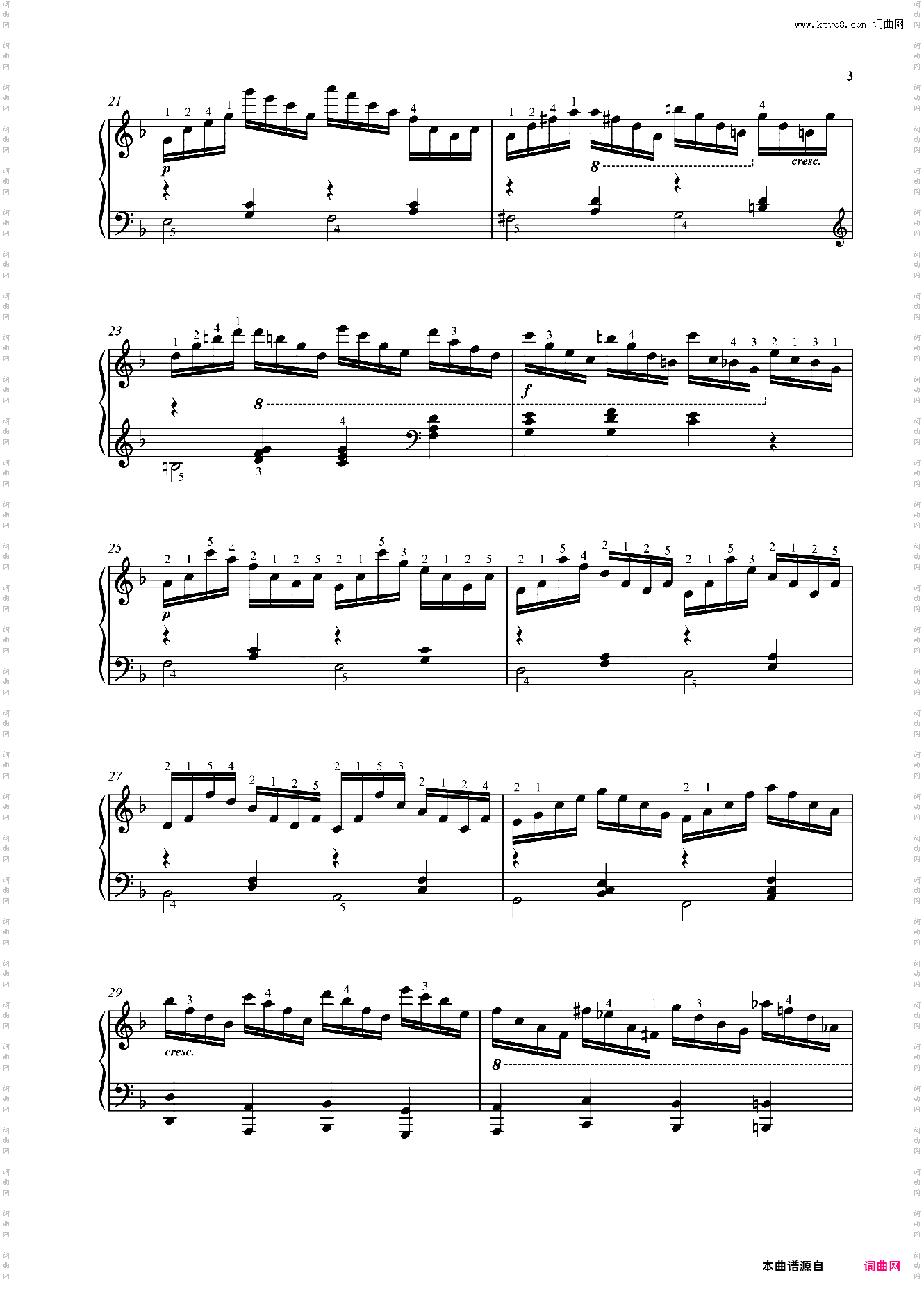 车尔尼299，No19