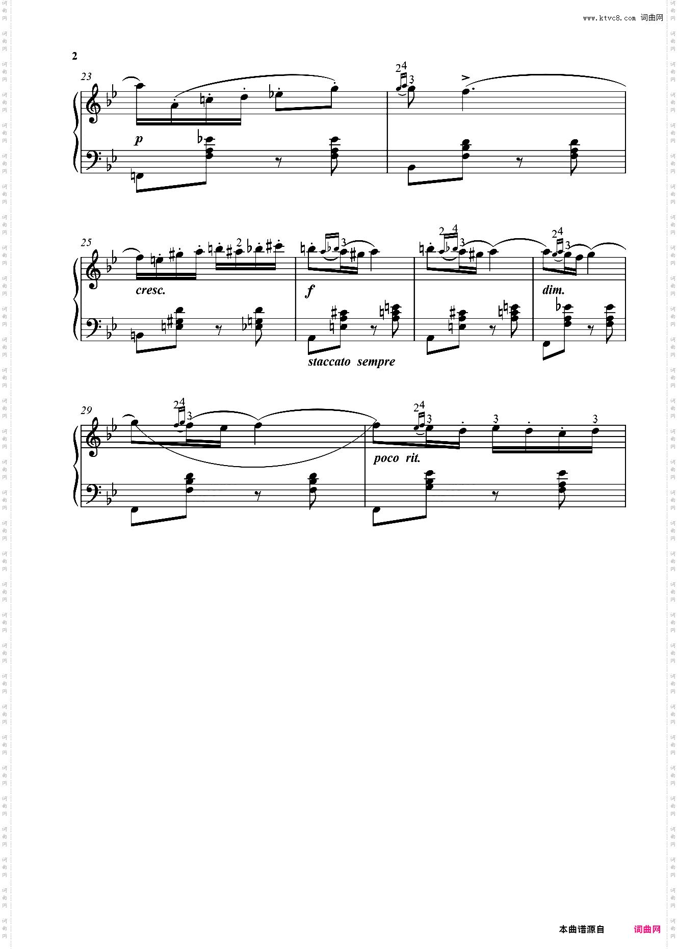 小曲选自《小提琴协奏曲》