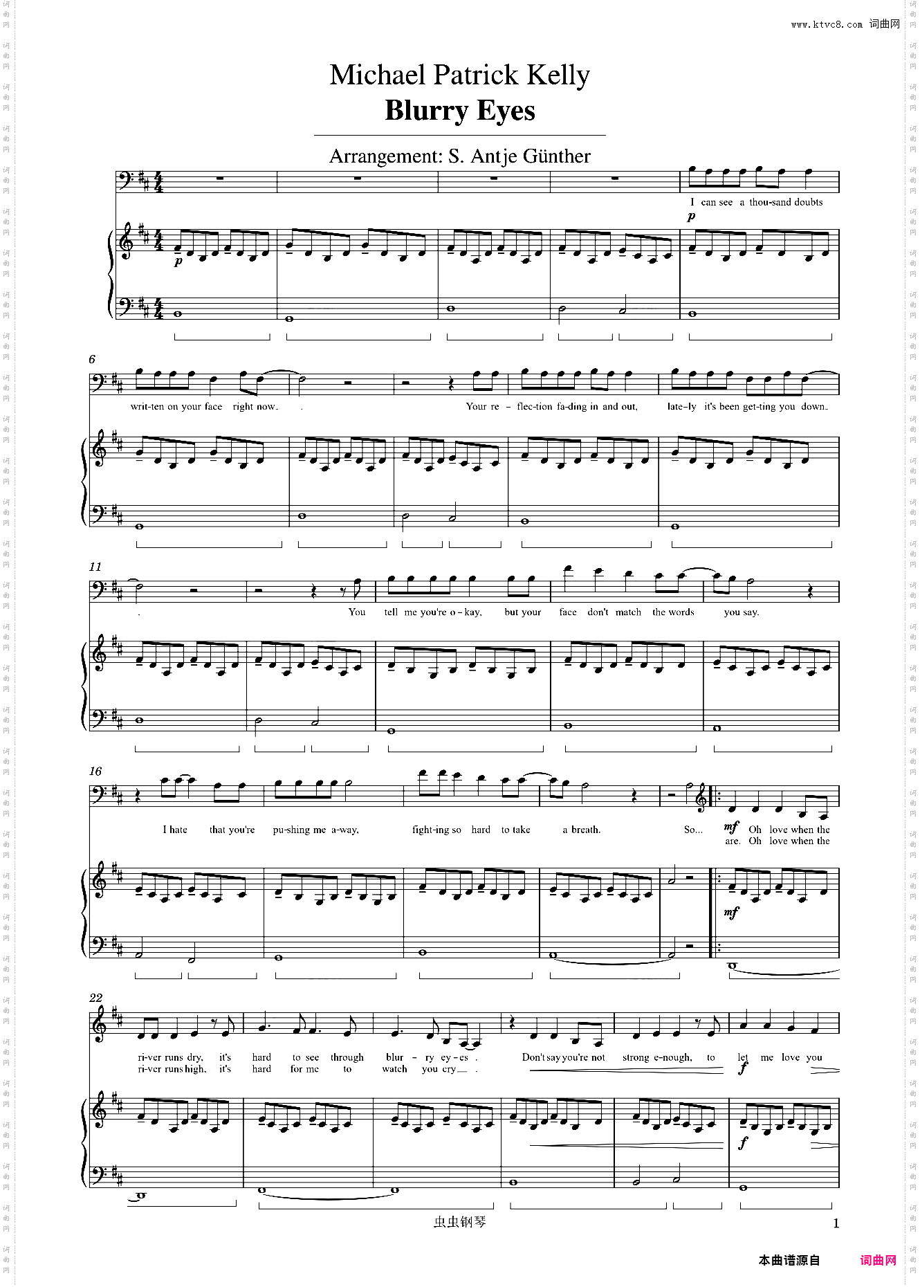 Blurry Eyes-Michael Patrick Kelly