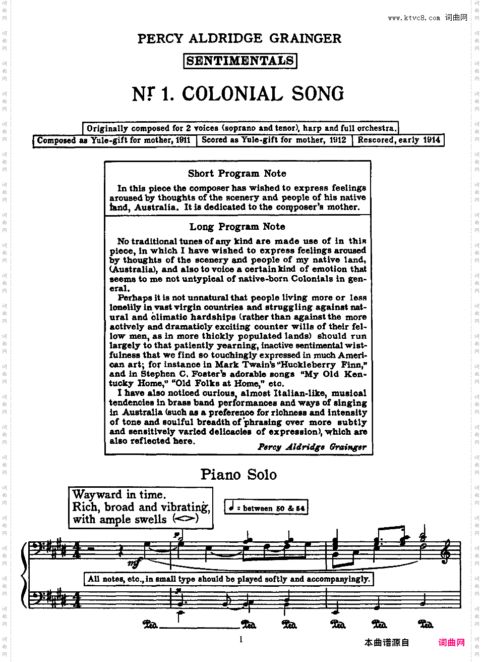Colonial Song