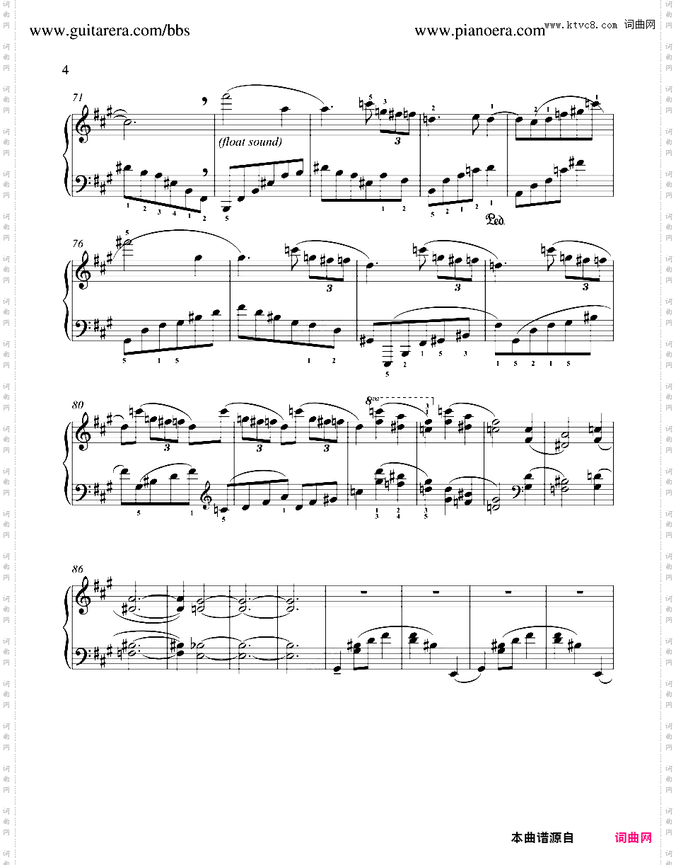 升f小调传奇 Legend in f-sharp Minor