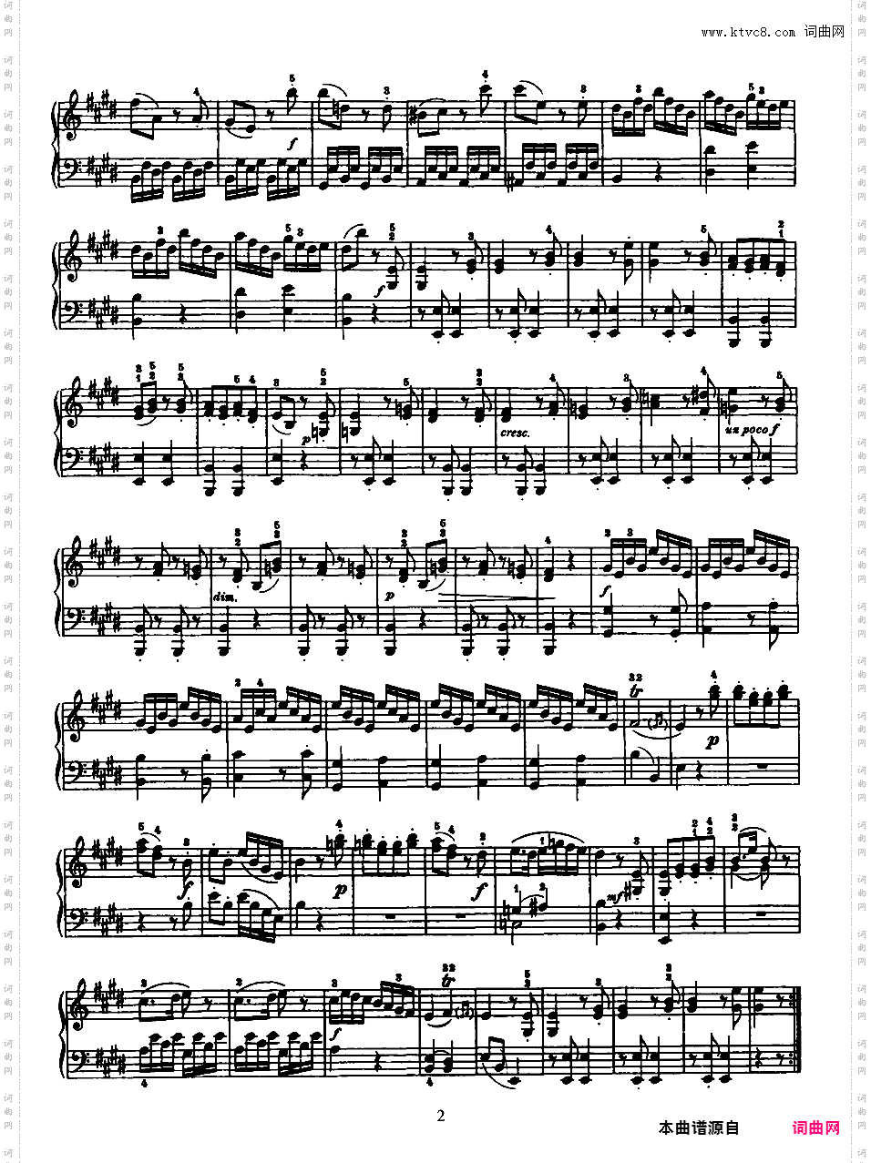 52首钢琴奏鸣曲 52 Piano SonatasPiano Sonata No 14 in D_NoRestriction