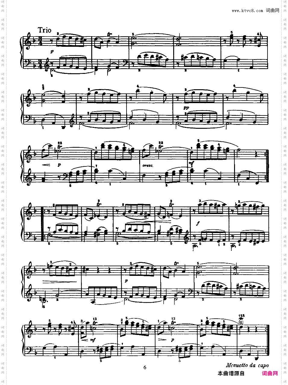 52首钢琴奏鸣曲 52 Piano SonatasPiano Sonata No 14 in D_NoRestriction
