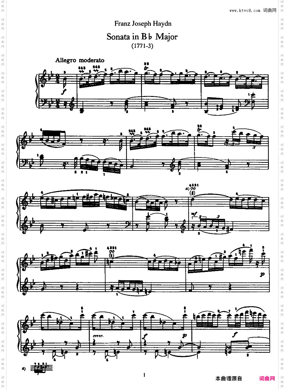 52首钢琴奏鸣曲 52 Piano SonatasPiano Sonata No 18 in Bb_NoRestriction