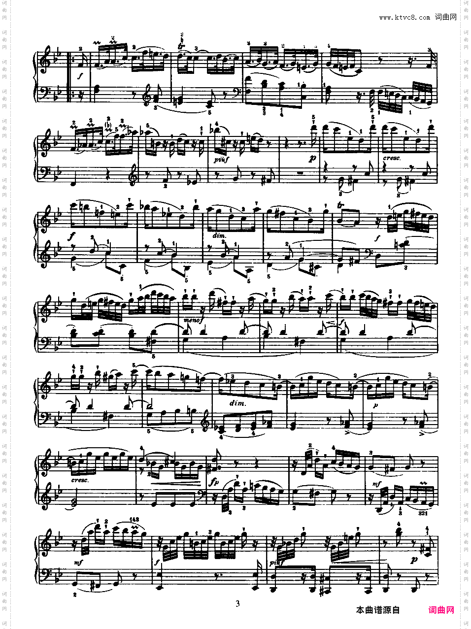 52首钢琴奏鸣曲 52 Piano SonatasPiano Sonata No 18 in Bb_NoRestriction