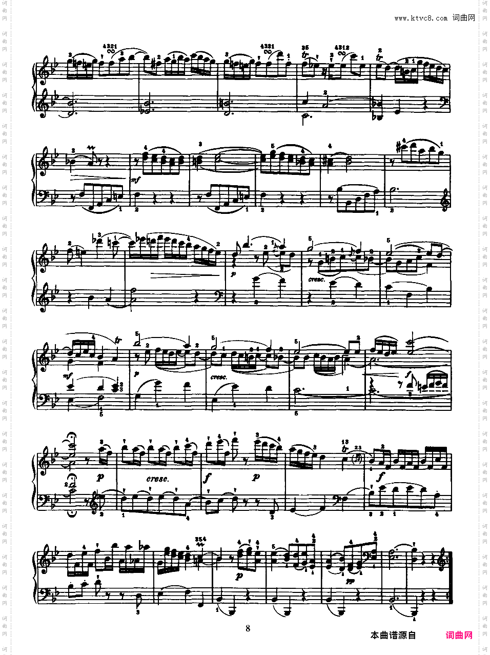 52首钢琴奏鸣曲 52 Piano SonatasPiano Sonata No 18 in Bb_NoRestriction