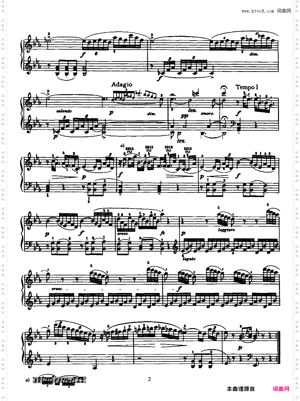 52首钢琴奏鸣曲 52 Piano SonatasPiano Sonata No 20 in c_NoRestriction