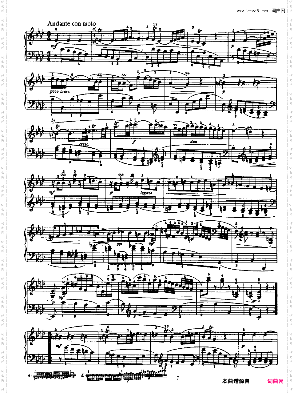 52首钢琴奏鸣曲 52 Piano SonatasPiano Sonata No 20 in c_NoRestriction