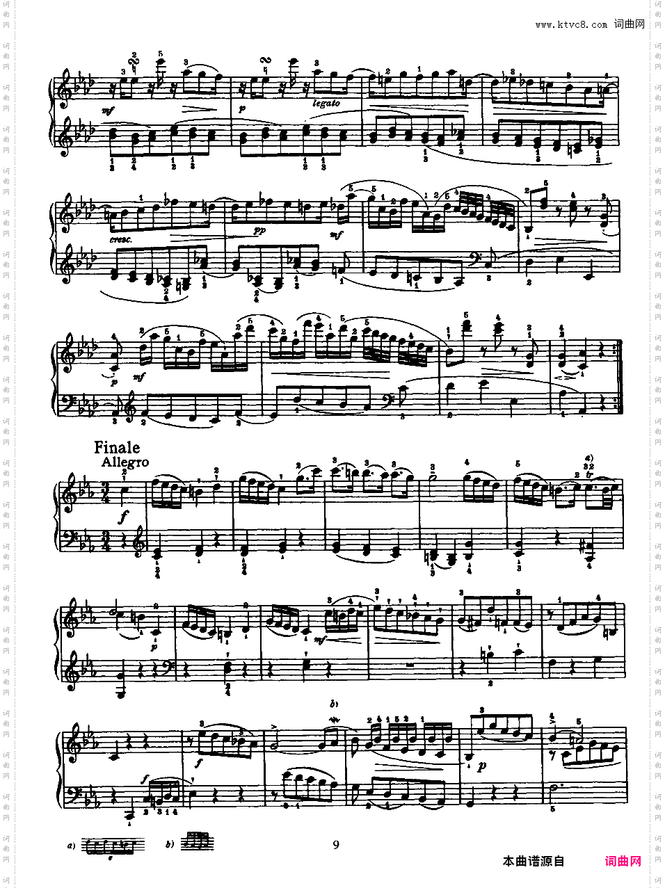 52首钢琴奏鸣曲 52 Piano SonatasPiano Sonata No 20 in c_NoRestriction
