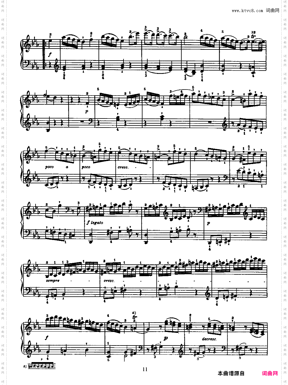 52首钢琴奏鸣曲 52 Piano SonatasPiano Sonata No 20 in c_NoRestriction