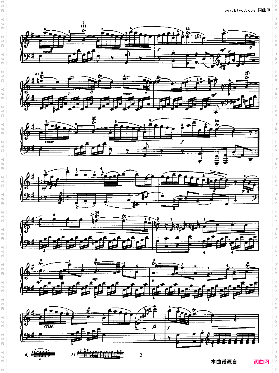 52首钢琴奏鸣曲 52 Piano SonatasPiano Sonata No 6 in G_NoRestriction
