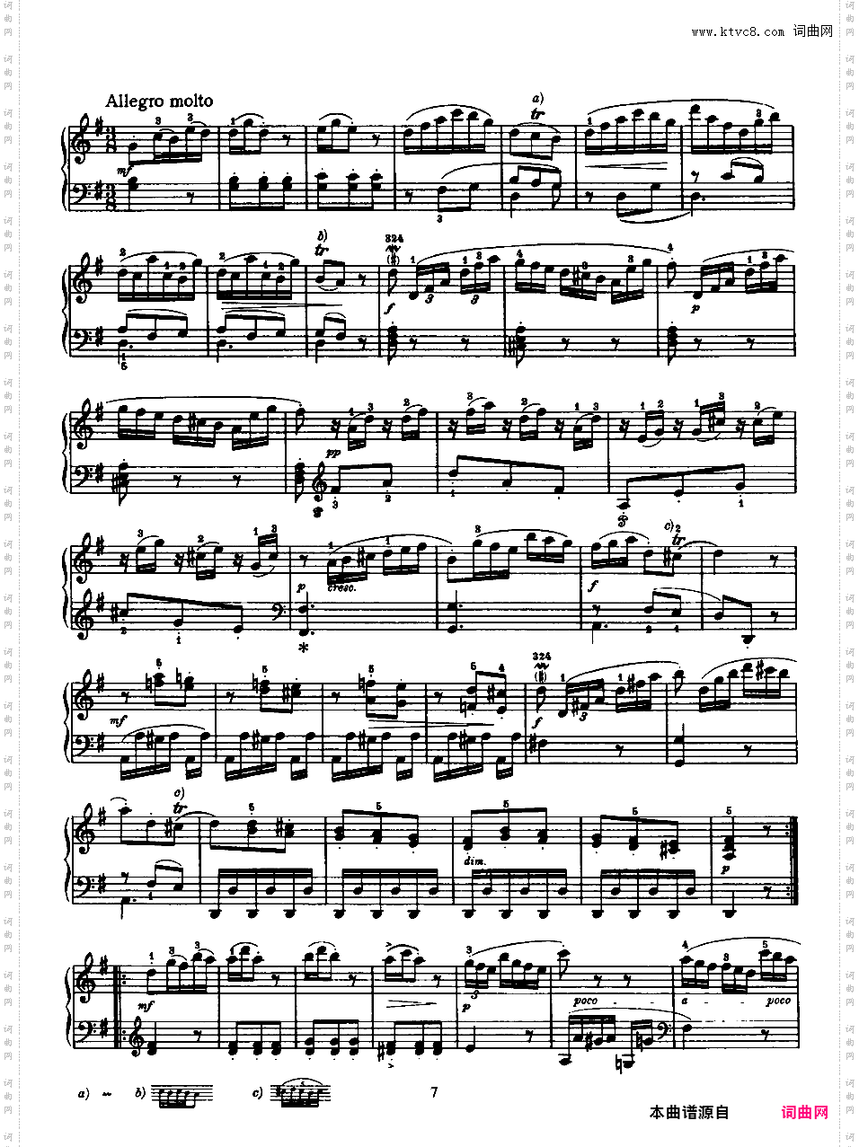 52首钢琴奏鸣曲 52 Piano SonatasPiano Sonata No 6 in G_NoRestriction