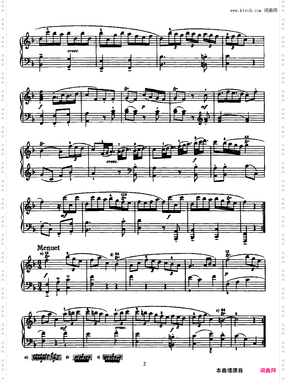 52首钢琴奏鸣曲 52 Piano SonatasPiano Sonata No 9 in F_NoRestriction