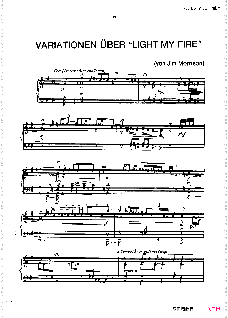 “点燃我心中的火焰”变奏曲 Variations On ·