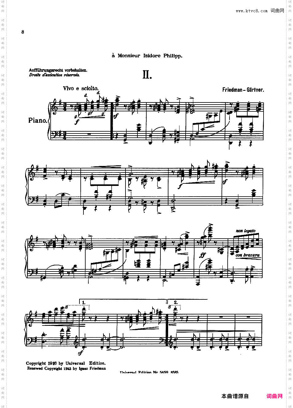 Friedman 改编曲集Gartner-Friedman Six Viennese Dances