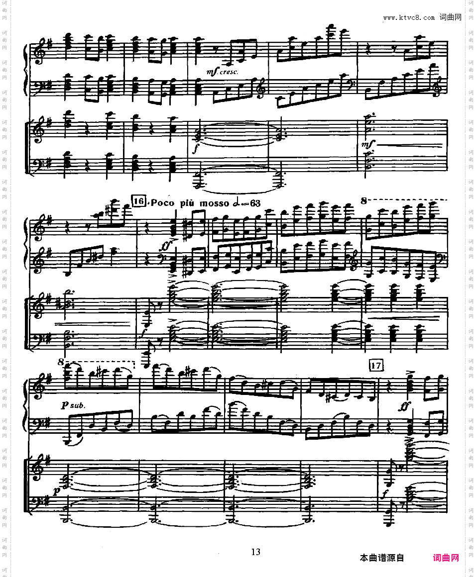 B大调第二钢琴协奏曲 Piano Concerto no·2 in B Major Op·100