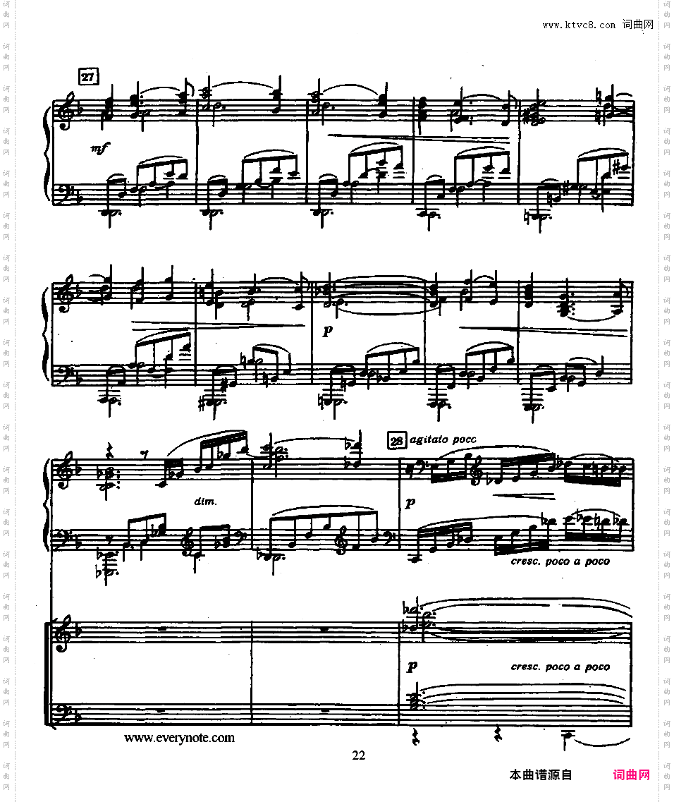 B大调第二钢琴协奏曲 Piano Concerto no·2 in B Major Op·100