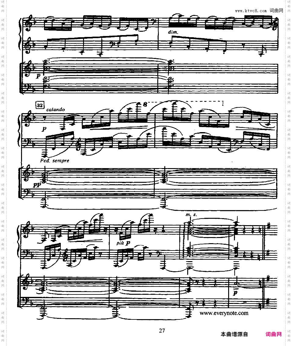 B大调第二钢琴协奏曲 Piano Concerto no·2 in B Major Op·100