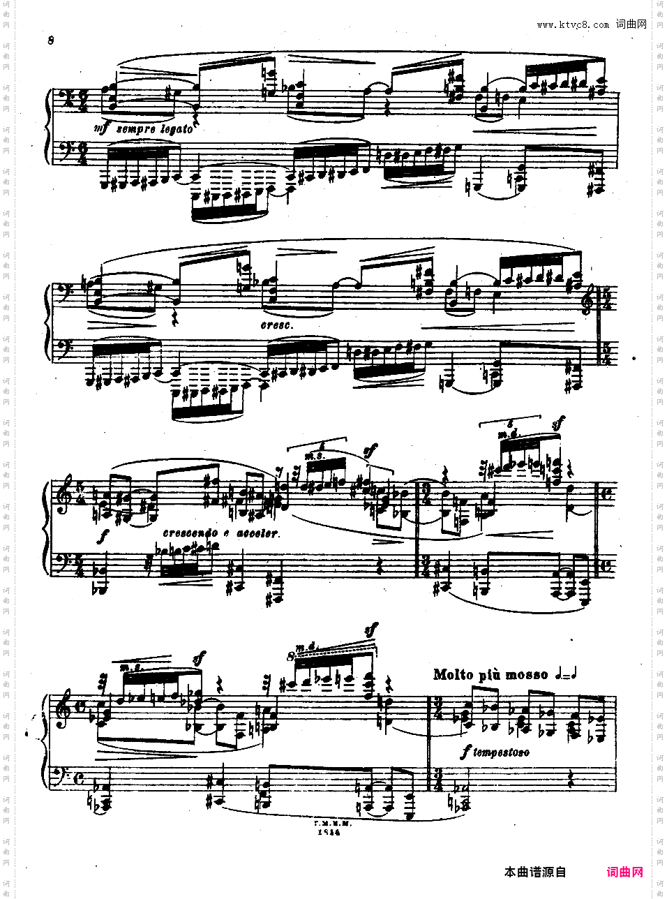四首前奏曲 Four Preludes op8