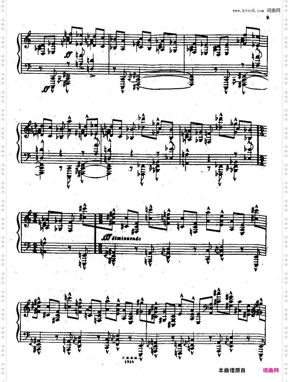 四首前奏曲 Four Preludes op8