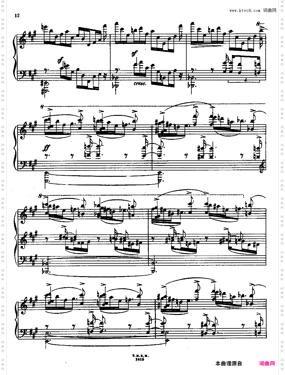 四首前奏曲 Four Preludes op8
