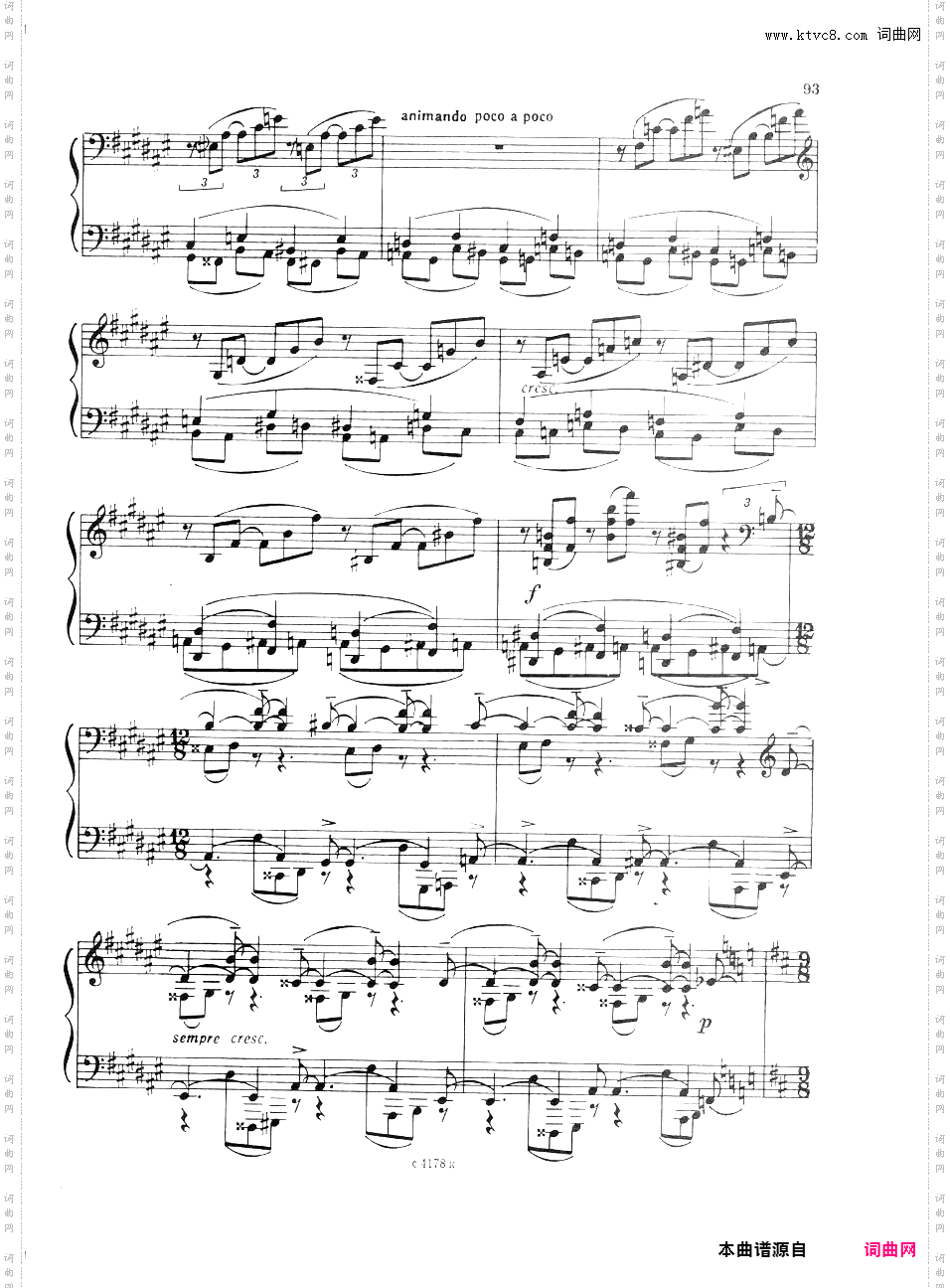 第八钢琴奏鸣曲 Piano Sonata No·8 Op·21a
