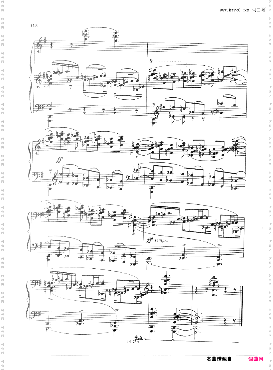 第八钢琴奏鸣曲 Piano Sonata No·8 Op·21a