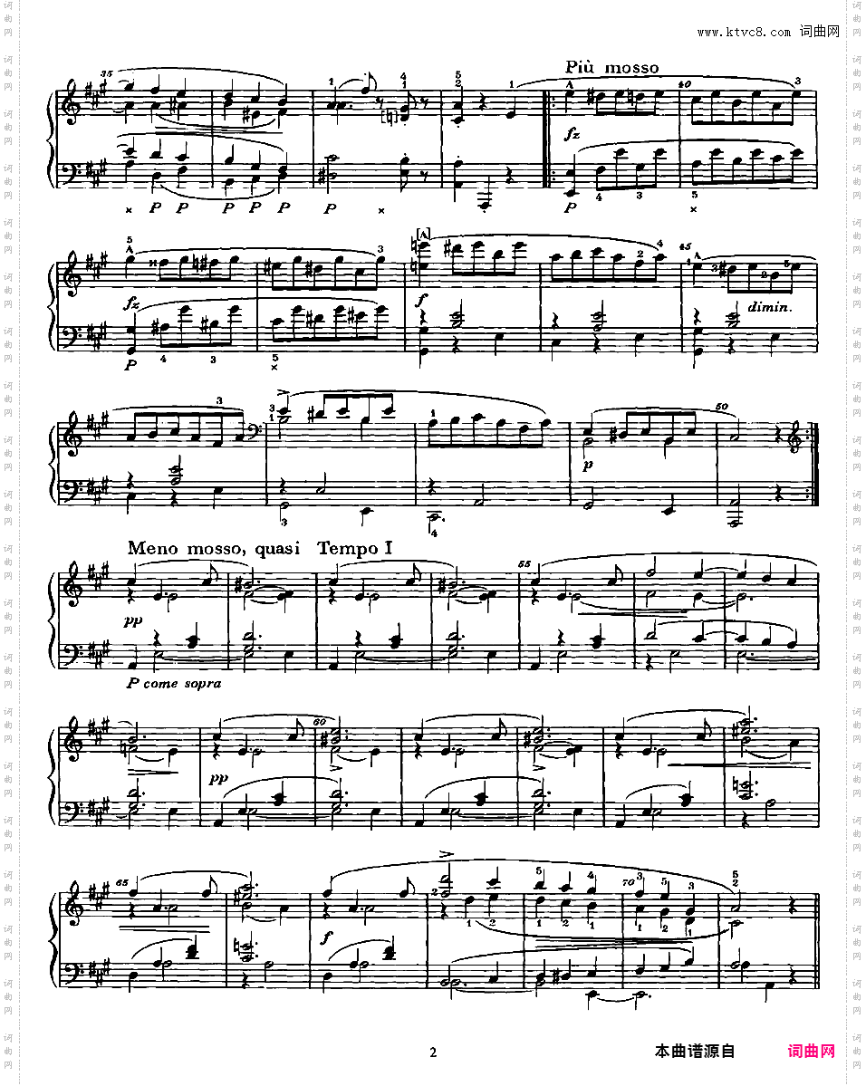 8首圆舞曲 8 Waltzes Op·54