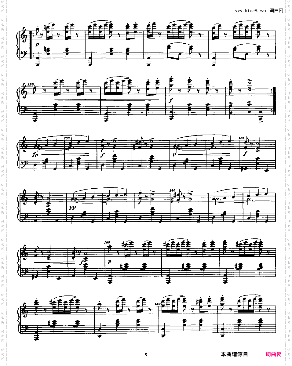 8首圆舞曲 8 Waltzes Op·54