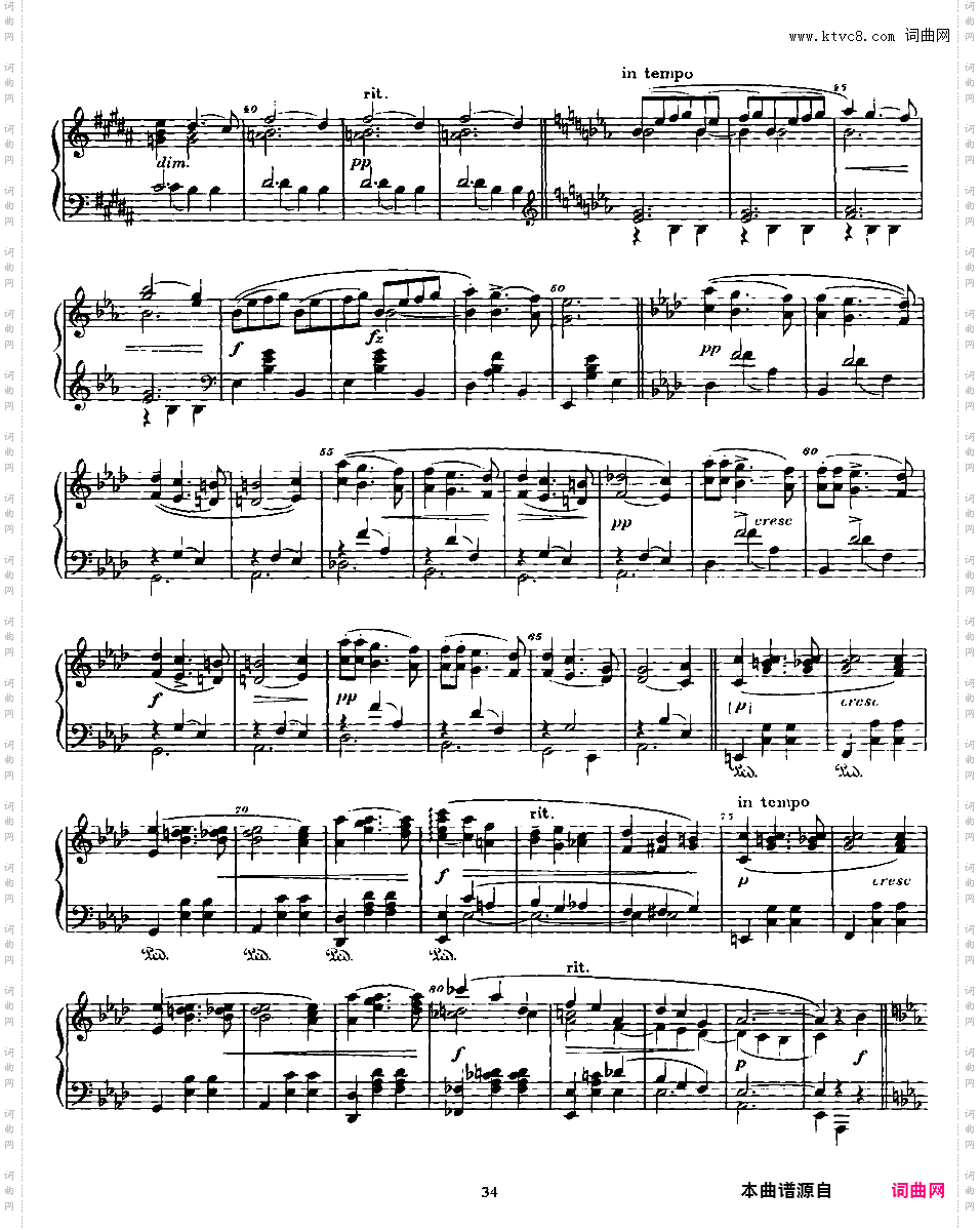 8首圆舞曲 8 Waltzes Op·54