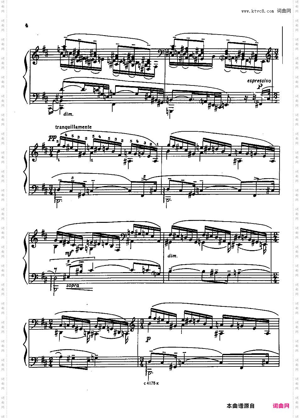 第五钢琴奏鸣曲 Piano Sonata No·5 Op·10