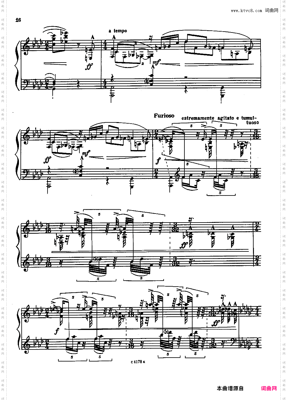 第五钢琴奏鸣曲 Piano Sonata No·5 Op·10