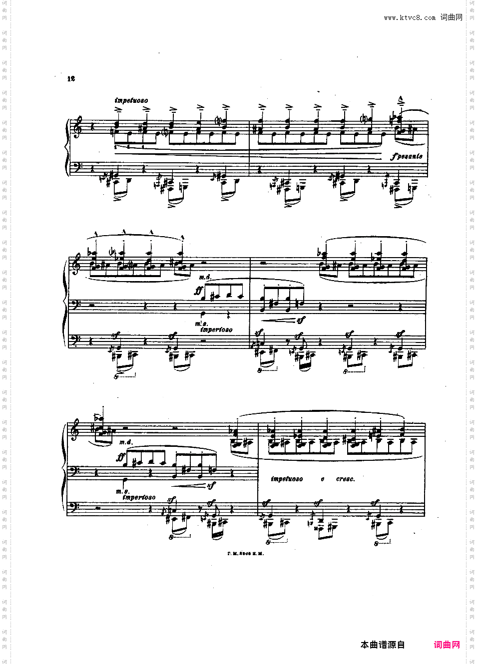 第四钢琴奏鸣曲 Piano Sonata No·4 Op·6