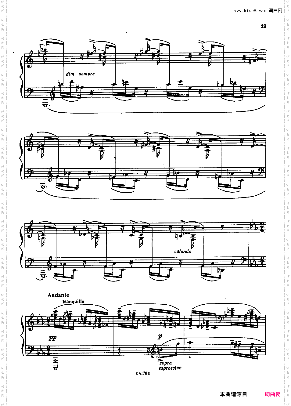 第五钢琴奏鸣曲 Piano Sonata No·5 Op·10