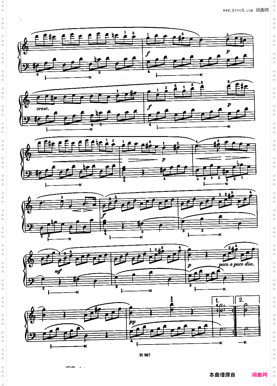 练习曲Douze Etudes Melodiques op16