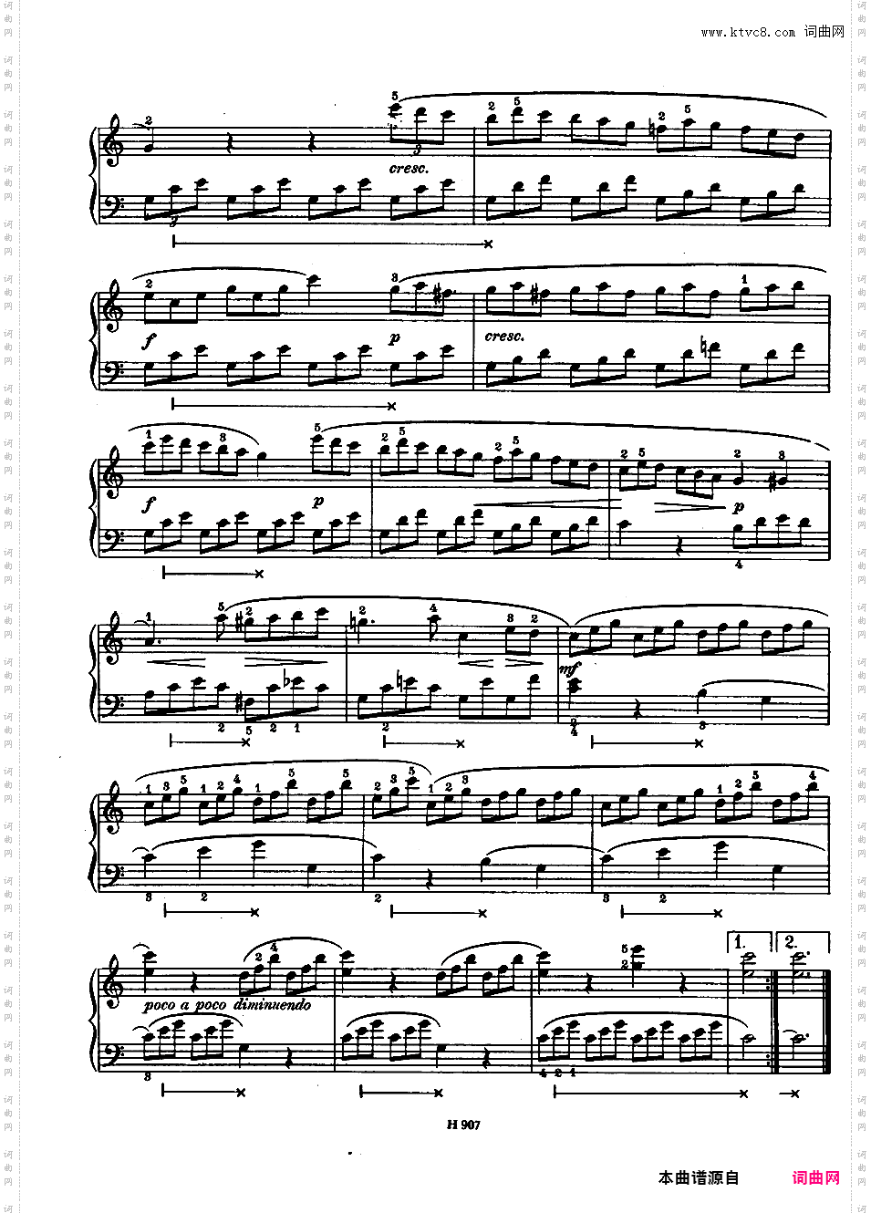 练习曲Douze Etudes Melodiques op16