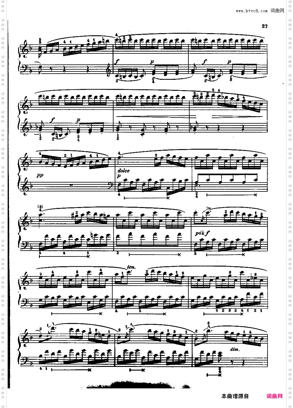 练习曲Douze Etudes Melodiques op16