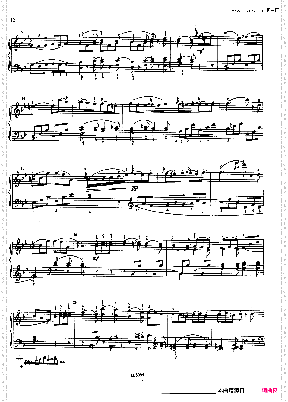 奏鸣曲集Dussek op09n1 Sonate #01 in Bb