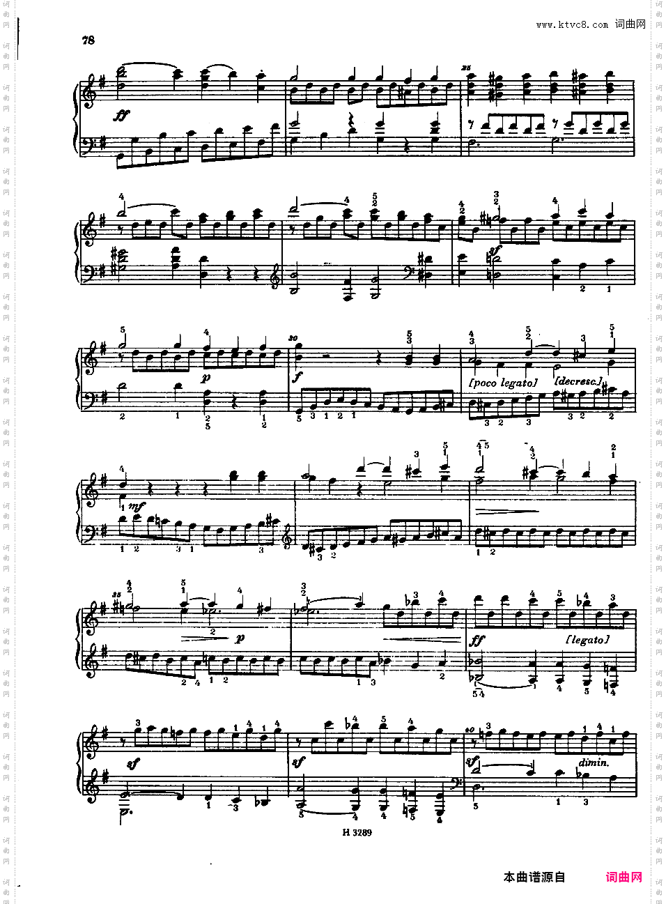 奏鸣曲集Dussek op35n2 Sonate #12 in G