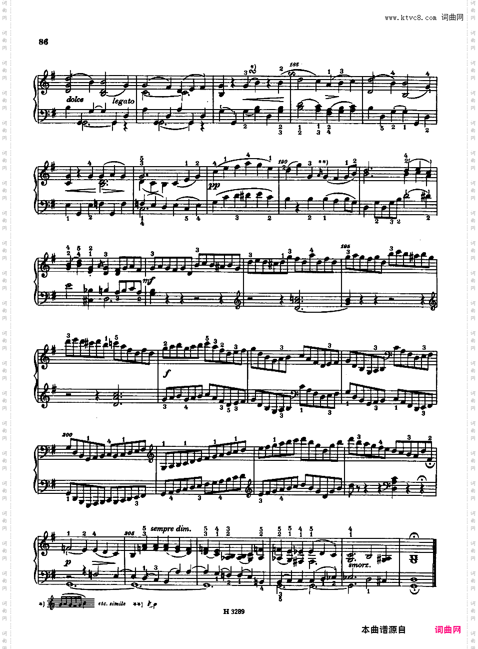 奏鸣曲集Dussek op35n2 Sonate #12 in G