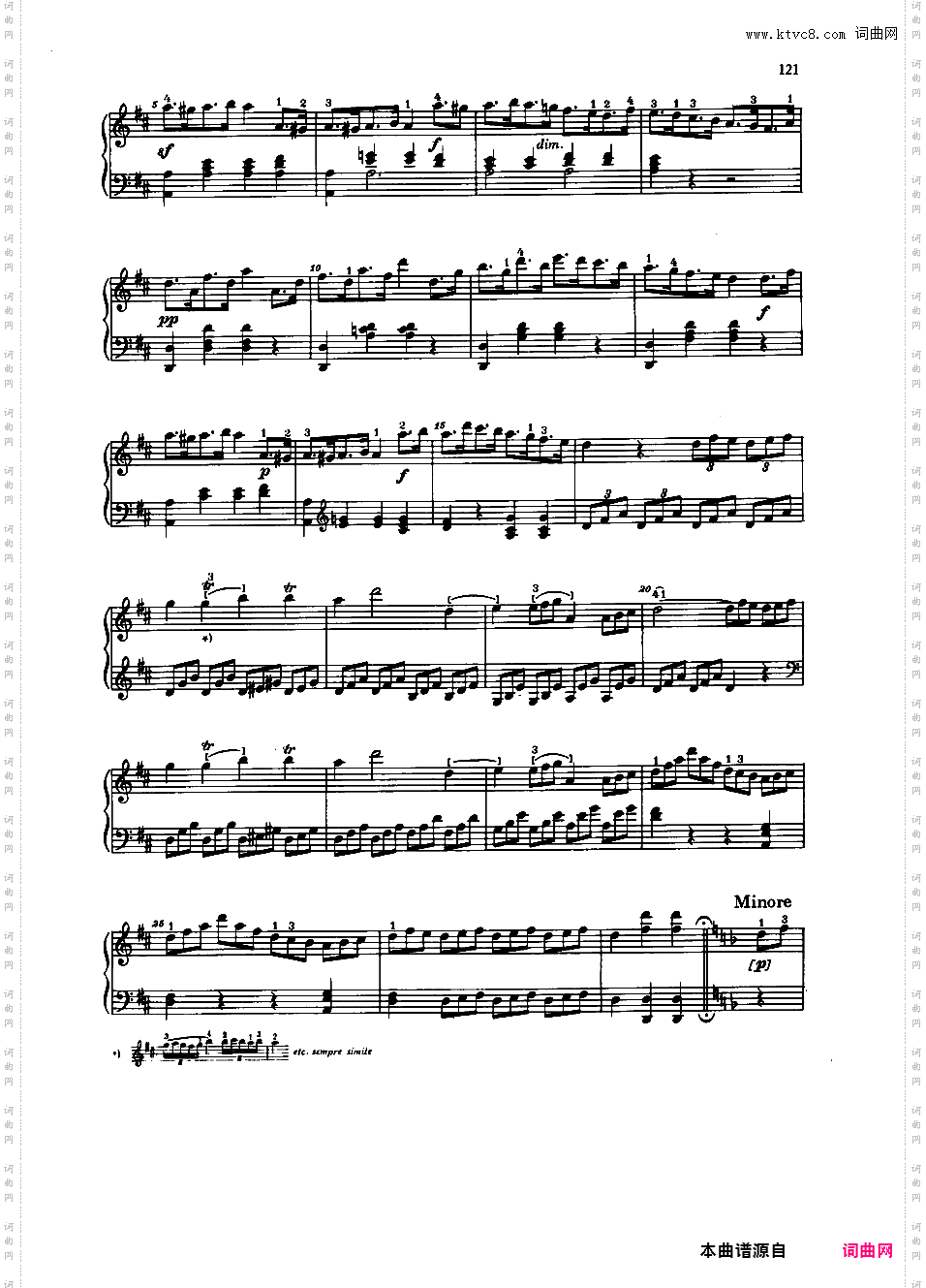 奏鸣曲集Dussek op47 Sonate in D