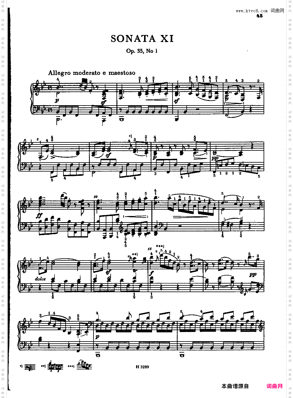 奏鸣曲集Dussek op35n1 Sonate #11 in Bb