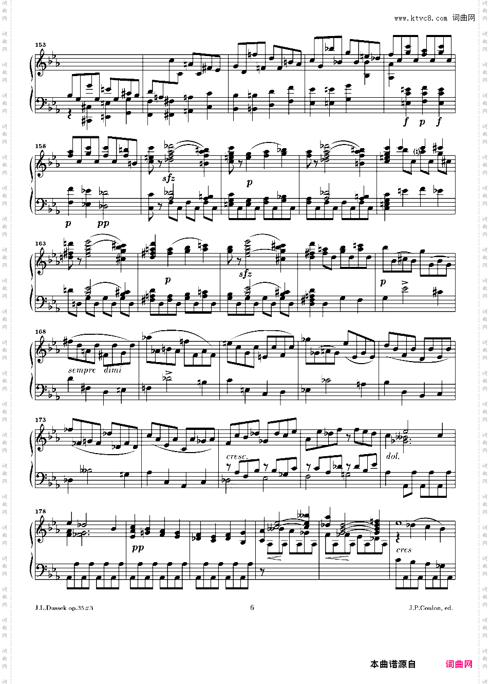 c小调第十三钢琴奏鸣曲 Piano Sonata No·13 in c Minor Op·35-3