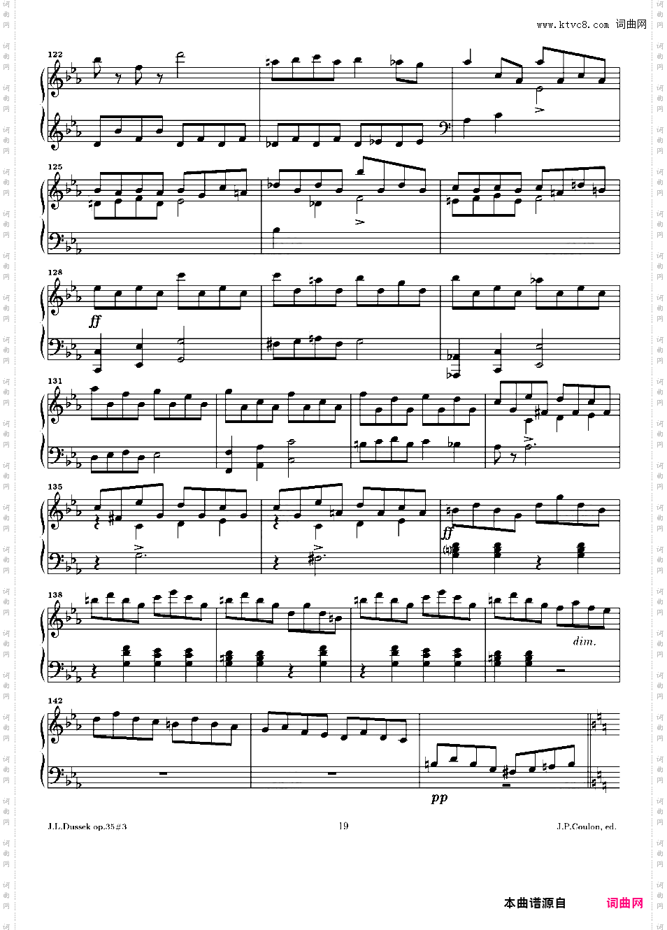 c小调第十三钢琴奏鸣曲 Piano Sonata No·13 in c Minor Op·35-3