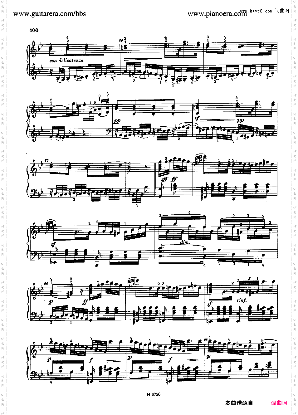 降E大调第二十七钢琴奏鸣曲 Piano Sonata No·27 in E-flat Major Op·75