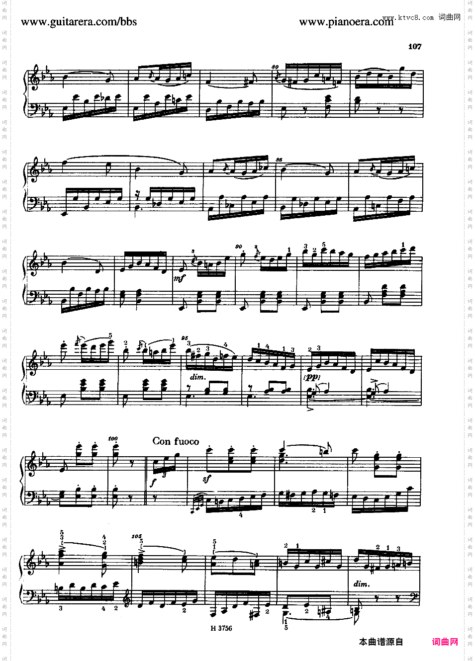 降E大调第二十七钢琴奏鸣曲 Piano Sonata No·27 in E-flat Major Op·75