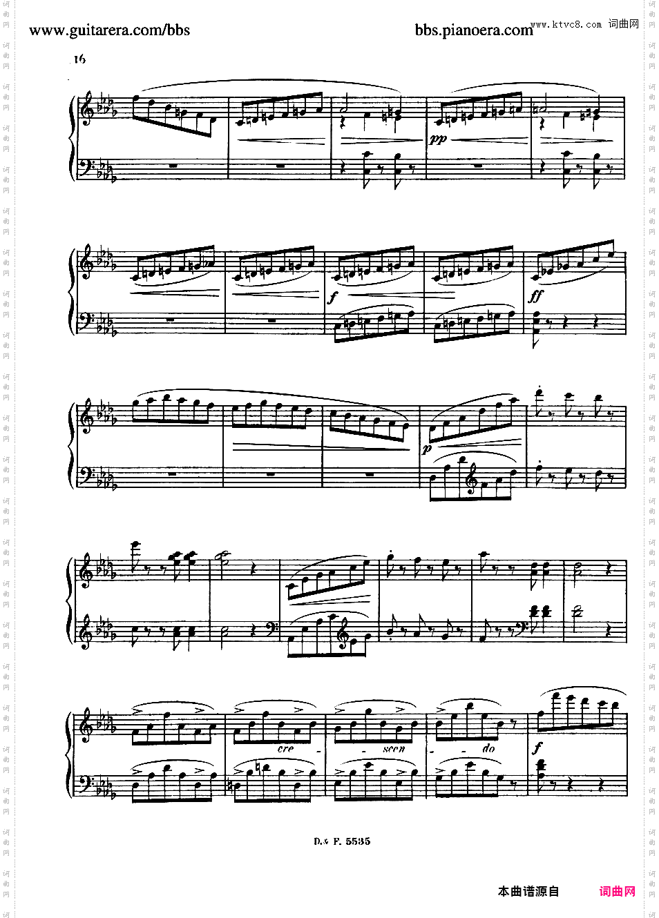 降A大调第二圆舞曲 Valse No·2 in A-flat Major Op·86