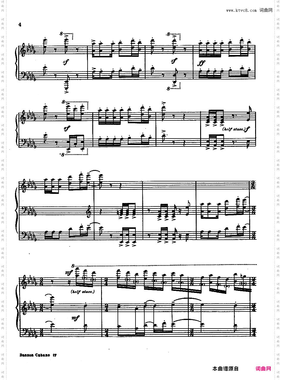 Copland 1942 Danzon Cubano