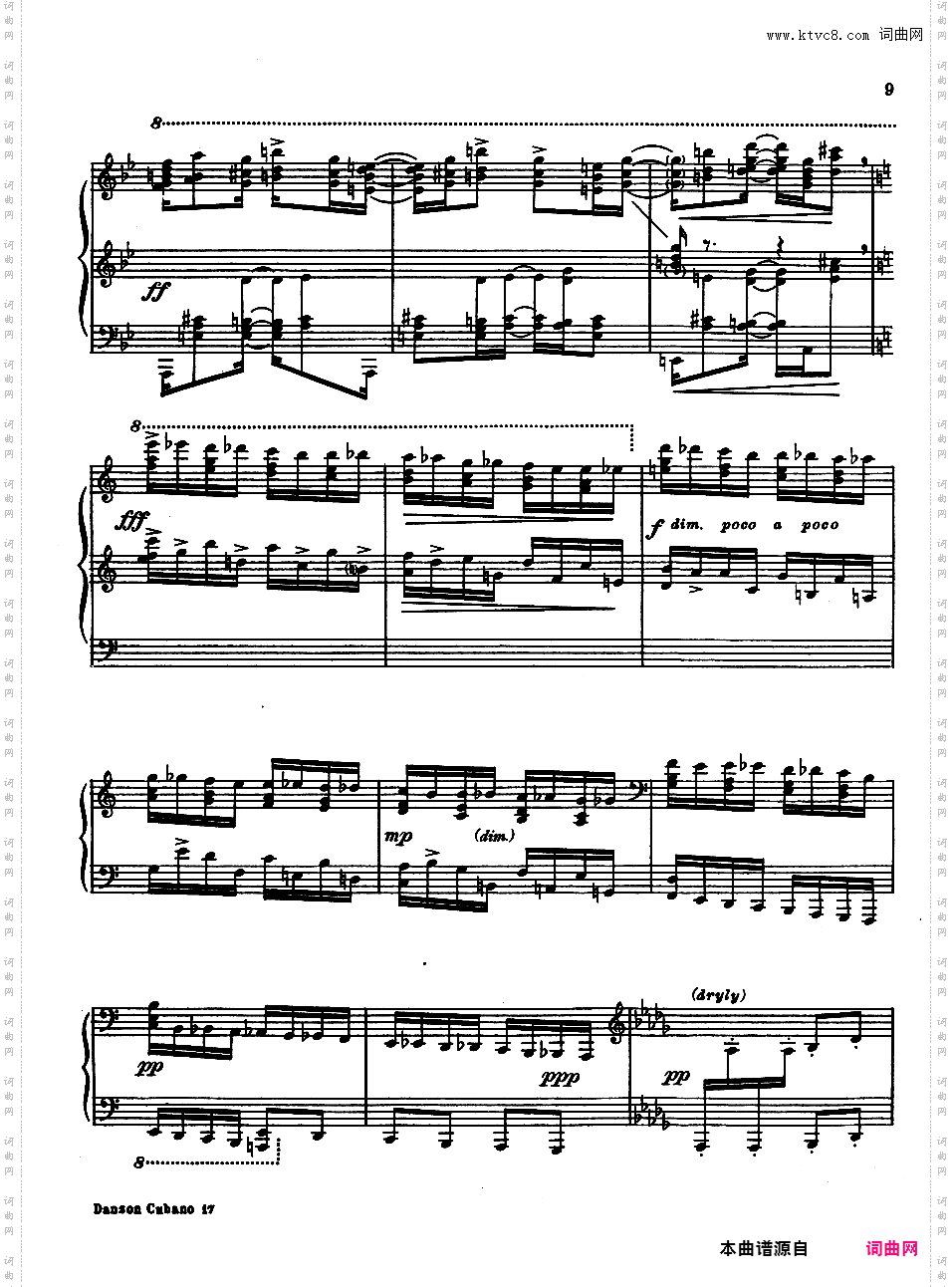 Copland 1942 Danzon Cubano